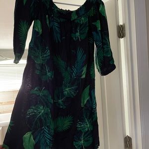 Old Navy Tropical Leaves Dress or Coverup